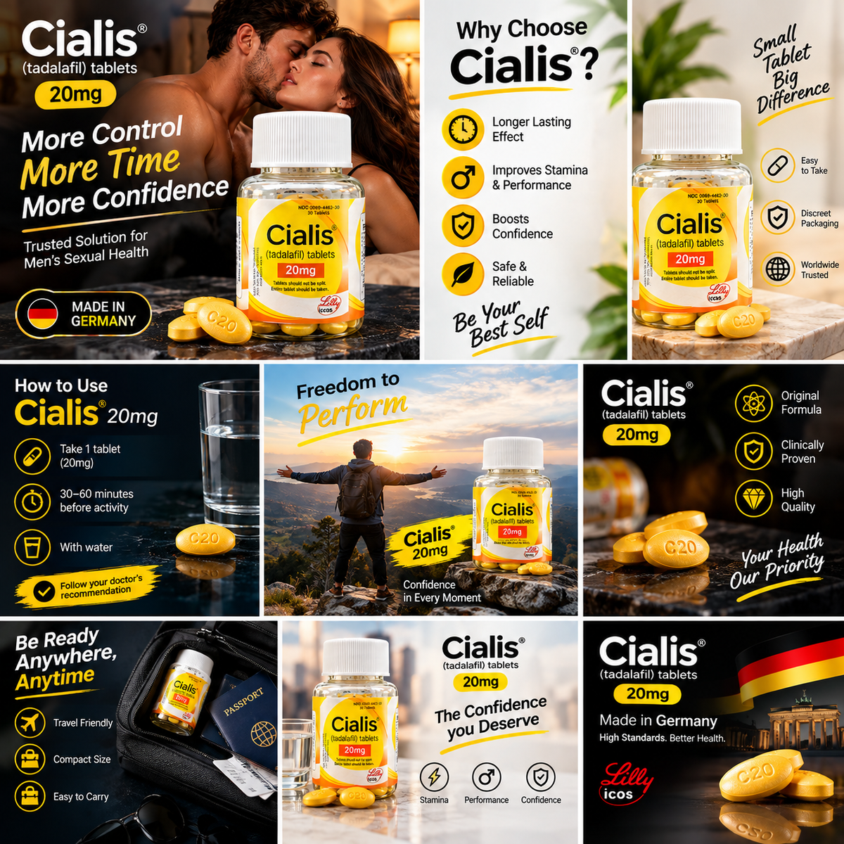 Cialis 20mg (Tadalafil) Tablets β Erectile Dysfunction Treatment