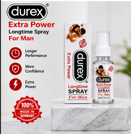 Durex Extra Power Longtime Spray for Men β Long-Lasting Performance & Confidence